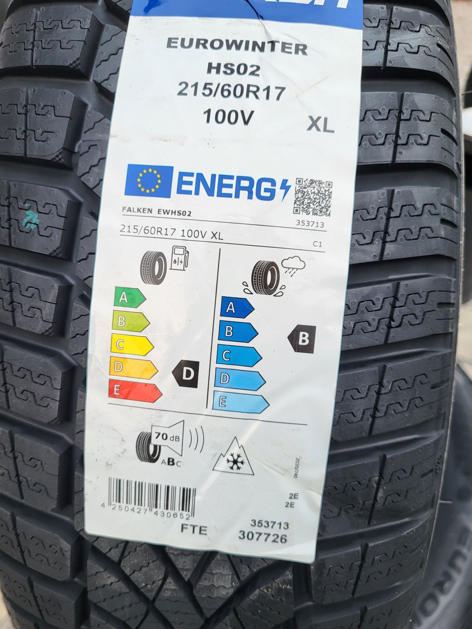 2024r Opony zimowe 215/60R17 100V XL Falken HS02 Eurowinter Montaż FV!