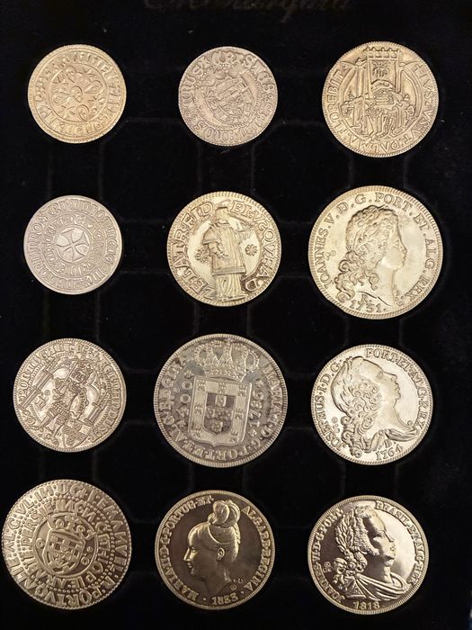 Colecao de 24 moedas Portuguesas prata fina 999,9 milesima