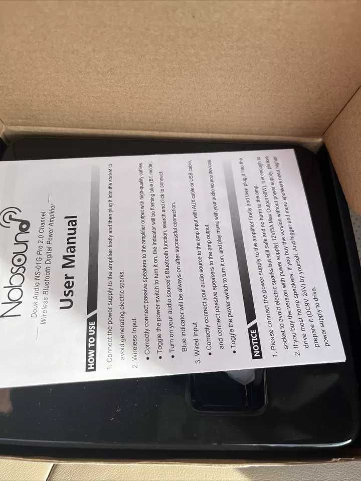 Nobsound Douk Audio Hi-Fi Bezprzewodowy wzmacniacz Bluetooth
