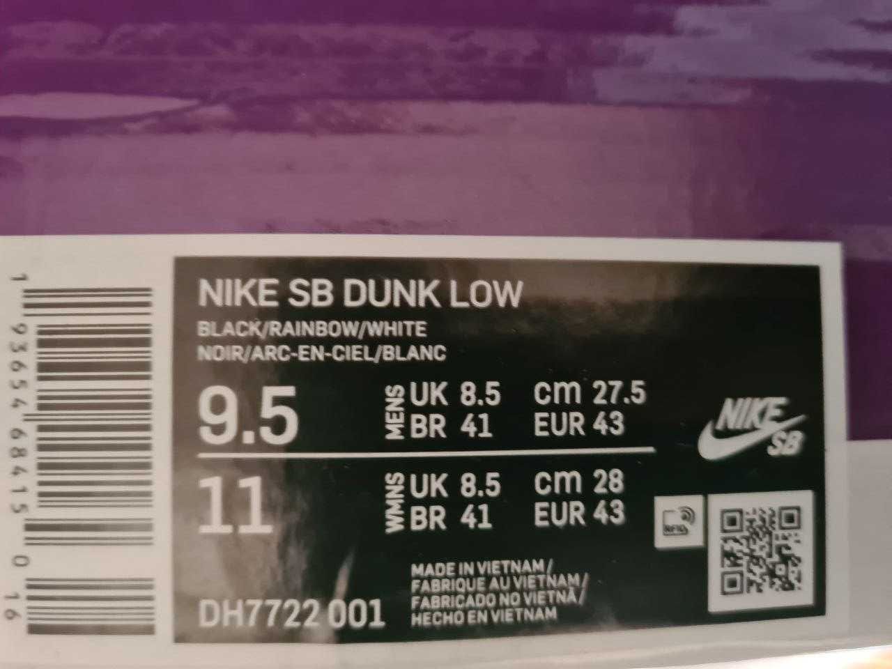 ОРИГІНАЛ! Nike SB Dunk Low Polaroid DH7722-001. 43 розмір. Оригинал.