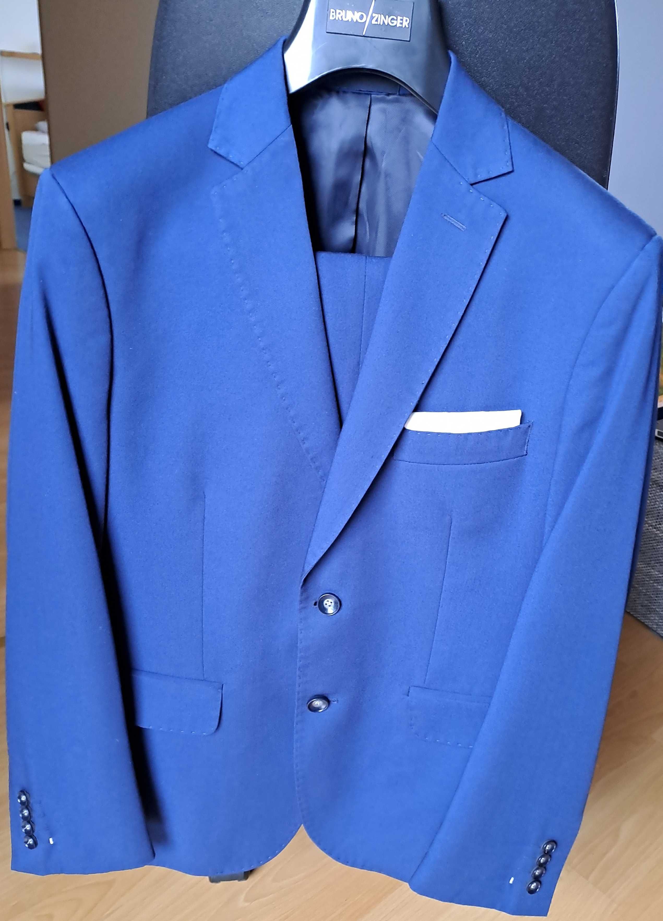 Garnitur męski Bruno/Zinger Model - Harry 14 - Slim JAK NOWY