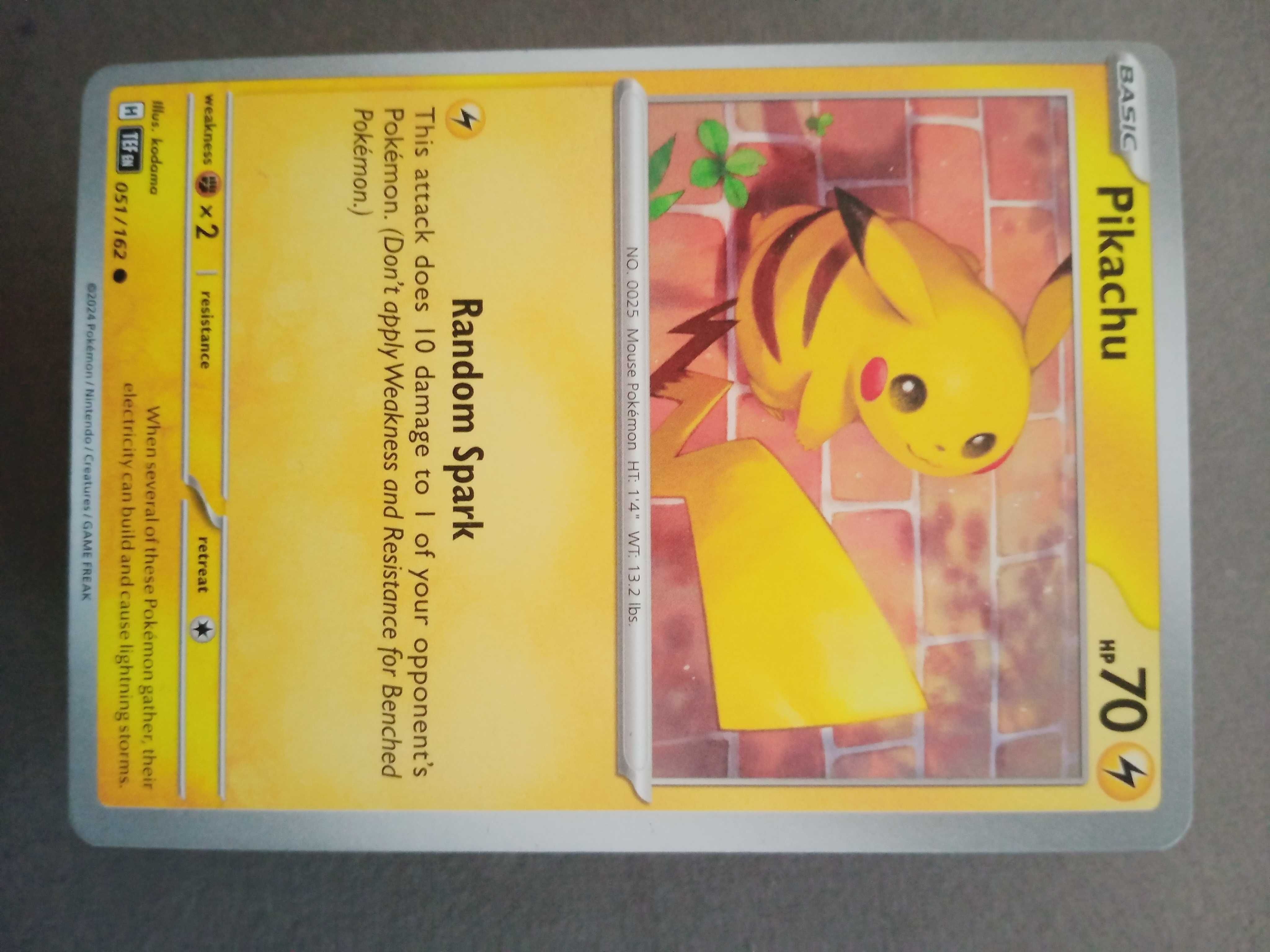 Karta Pokemon Scarlet and Violet Temporal Forces 051/162 Pikachu, nowa