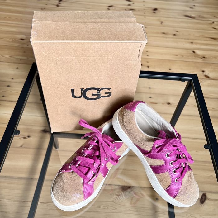Buty dziewczęce UGG skórzane sneakersy Marcus Shimmer r. 33,5 21 cm