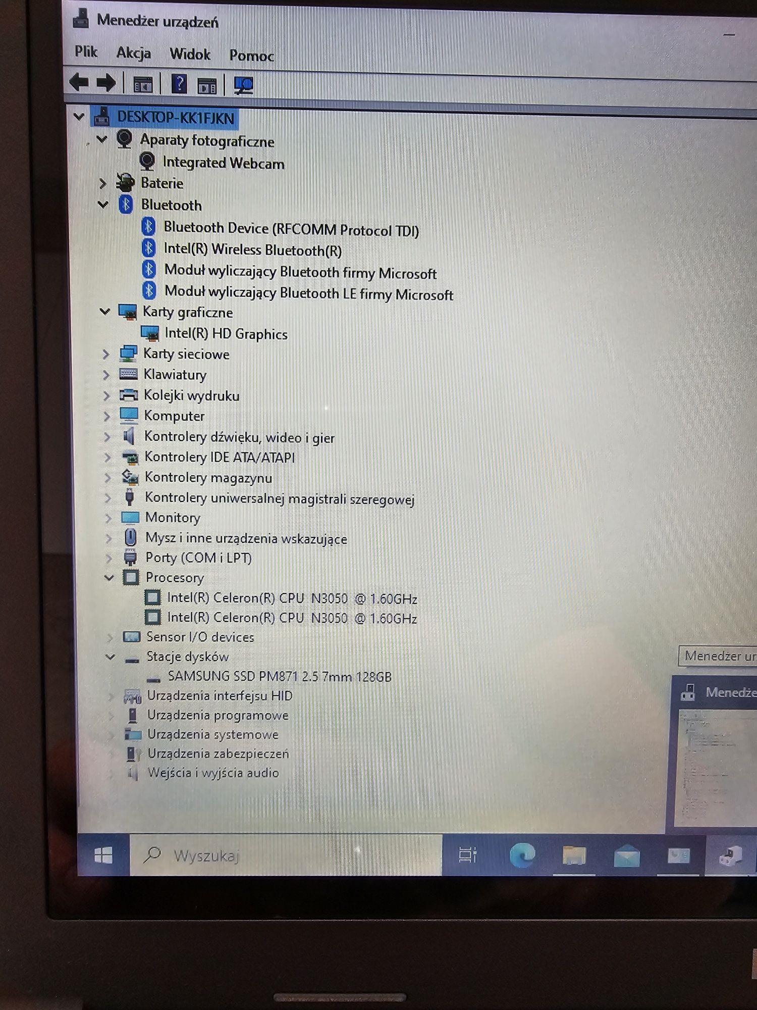 Dell Latitude 3160 Dotykowy  / 4GB DDR4 / Win 10