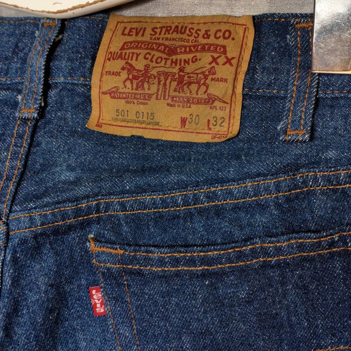 Винтажные джинсы vintage 80's levi's 501 0115 made in usa levis левайс