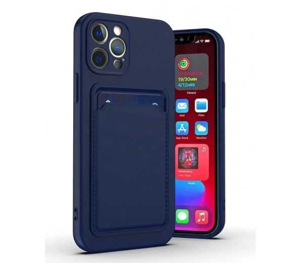 STOCK OFF - Capas em Silicone para iPhone com porta cartões