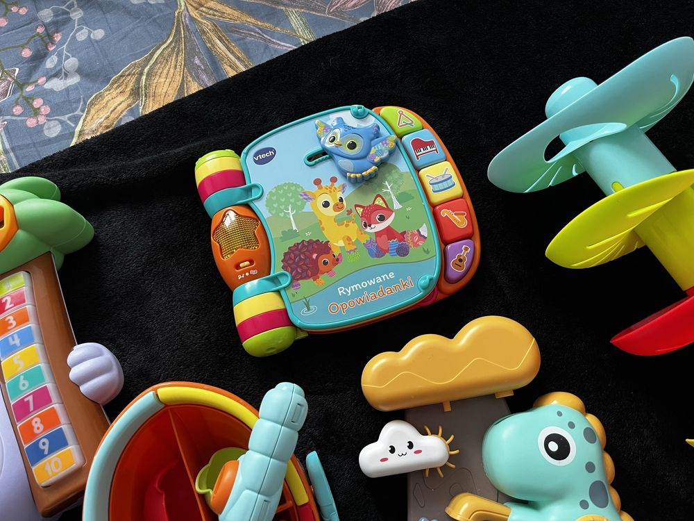 Zestaw giga zabawek dla niemowlaka roczniaka Fisher Price Dumel Vtech