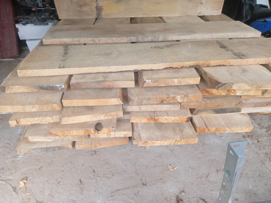 Deski, brusy, monolity,  forszty dębowe 5,5cm grubość ok 2,20-2,60 dłu