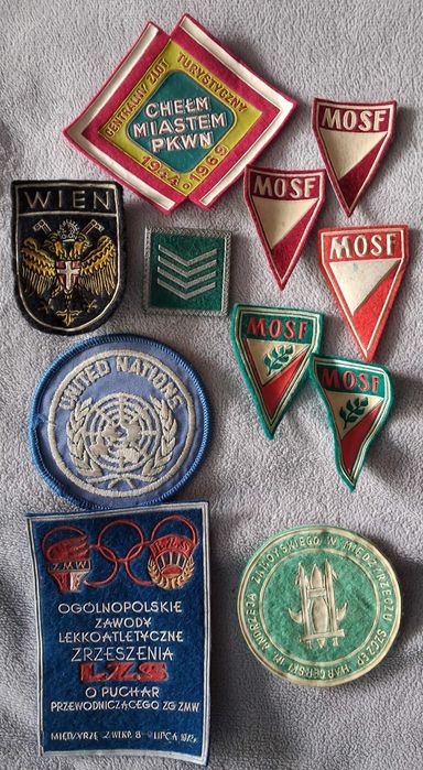 Naszywki z czasów PRL