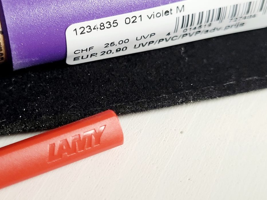 Wieczne pióro LAMY nowe, etui, naboje + tłoczek do atramentu