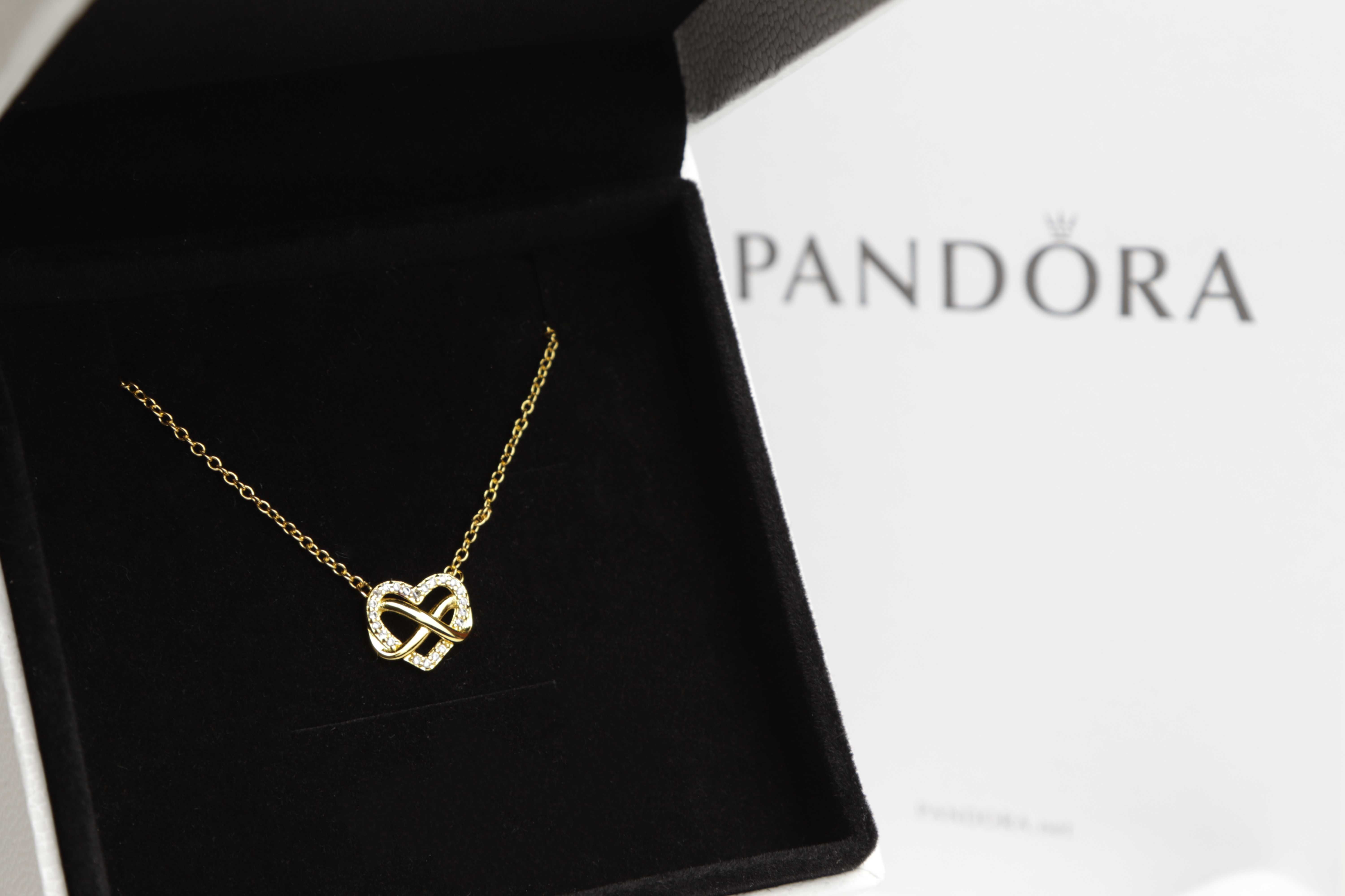 Супер знижка Pandora намисто Блискуче серце нескінченності