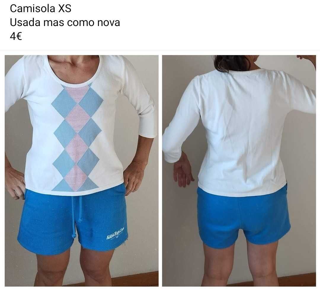 Lote de 100 peças de roupa
