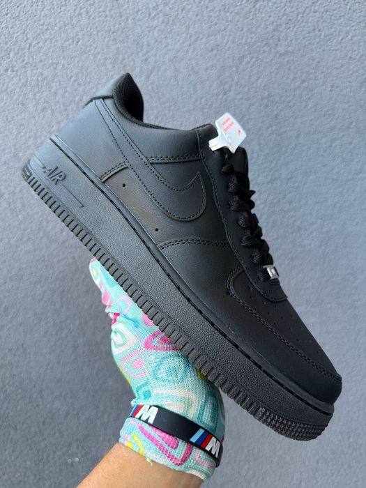 Кросівки Nike Air Force 1 Black , Найк форс чорні , чоловічі кросівки