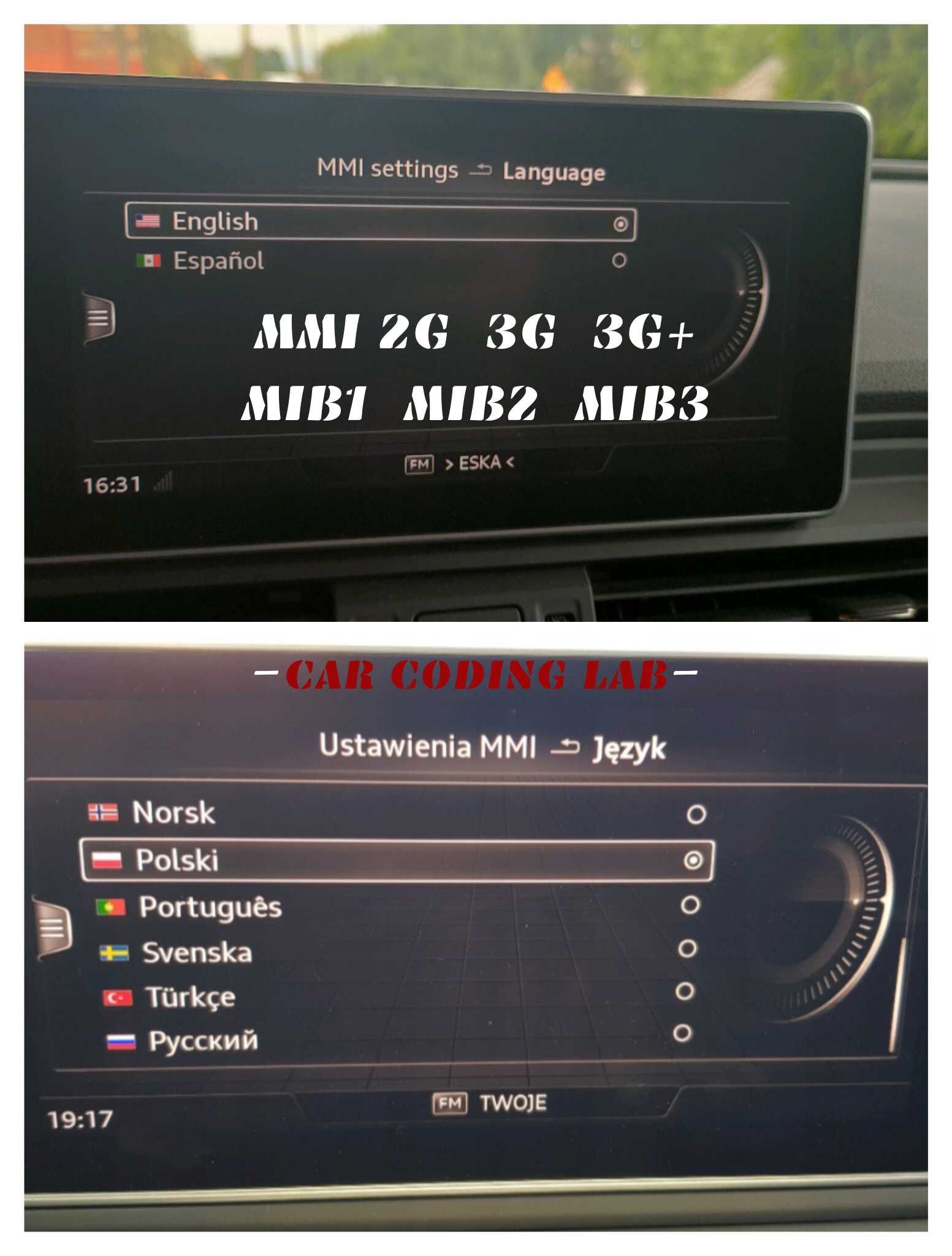 Aktywacja AppConnect AndroidAuto CarPlay SmartLink Audi VW Skoda Seat