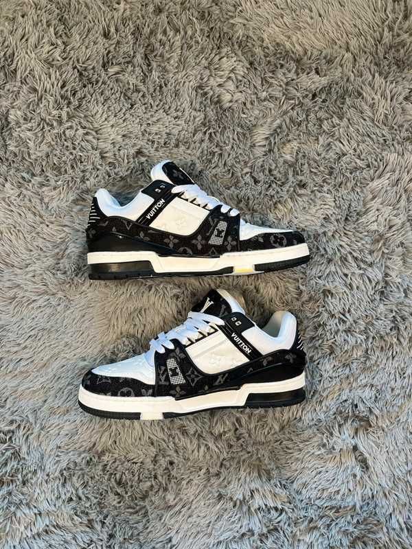ButyBlack LouisVuitton LvDamskie i MęskieCasualoweTrampki Trainer,43