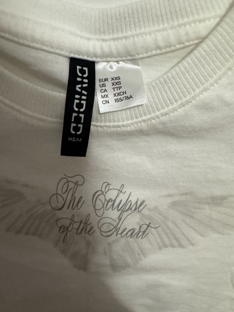 коротка футболка h&m