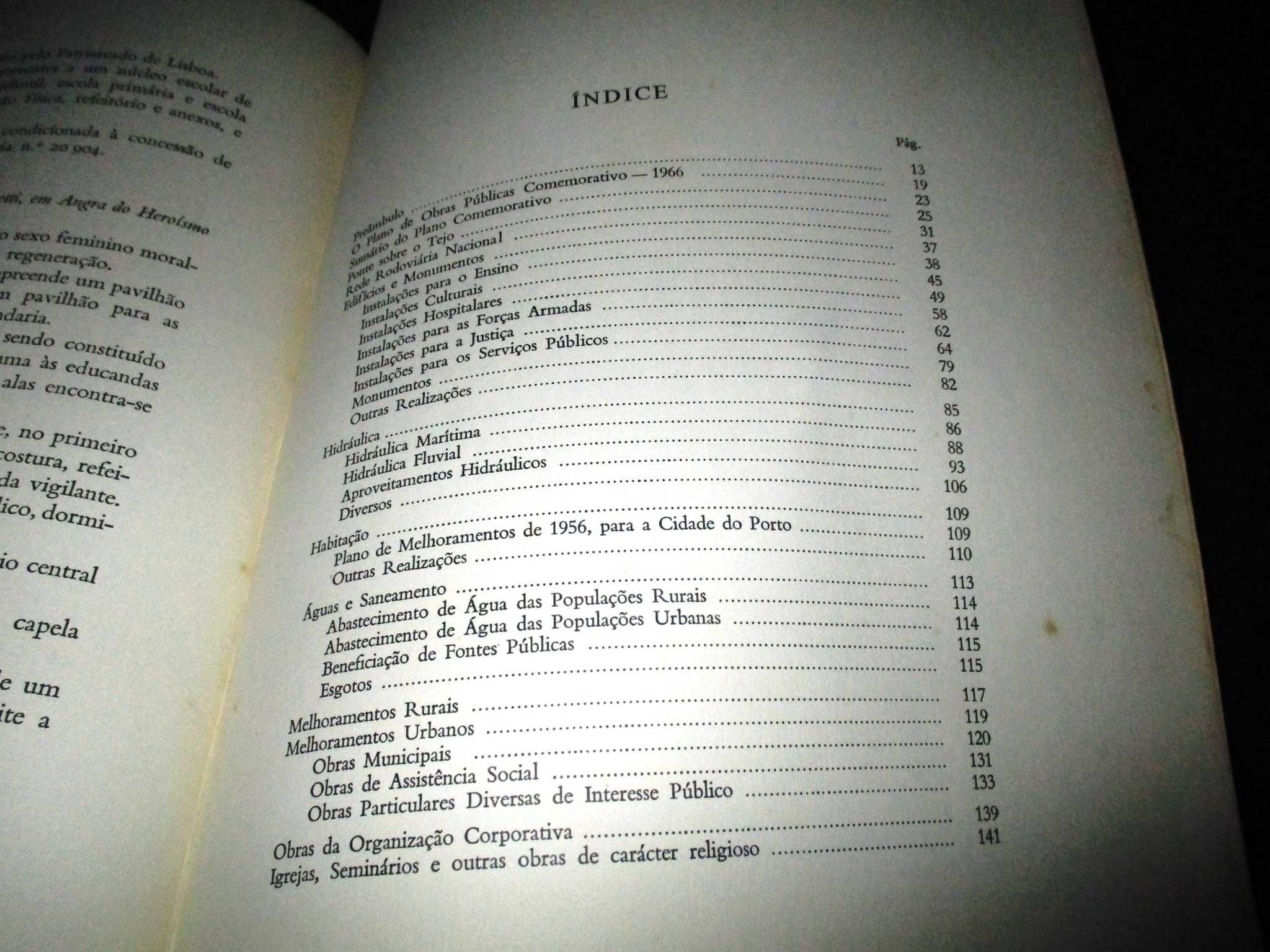 Livro Plano Comemorativo 1966 Ministério das Obras Públicas