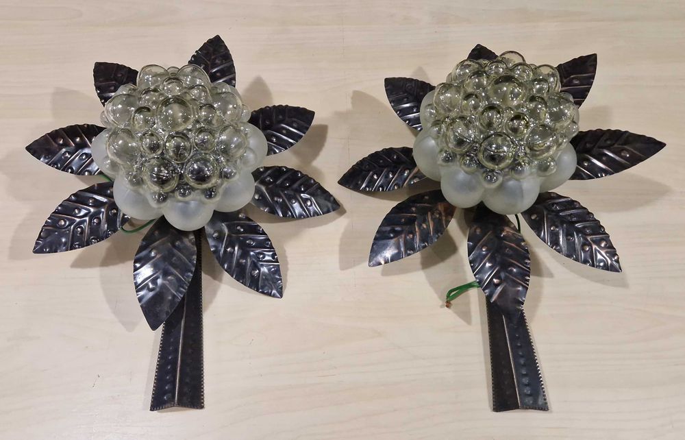 Lampa liście, stara PRL