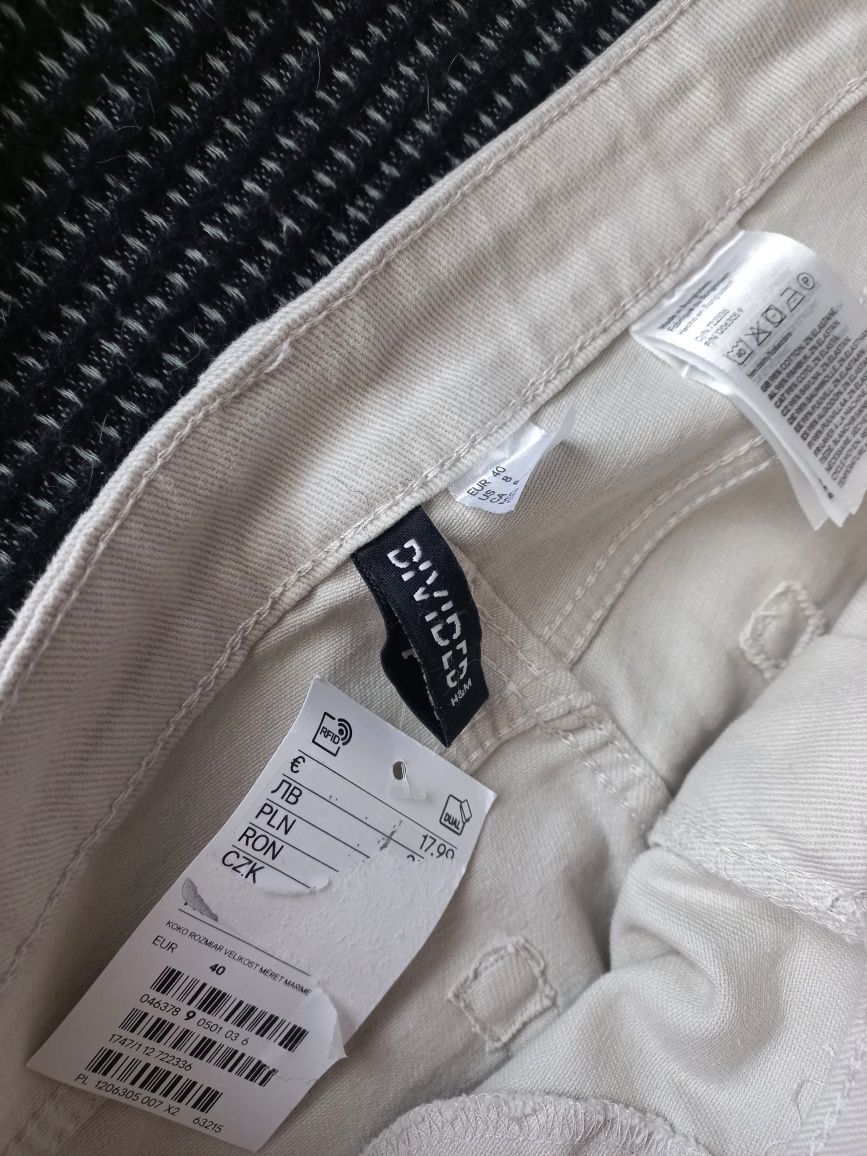Nowe z metką spodnie jeans flare dzwony h&m 40 L