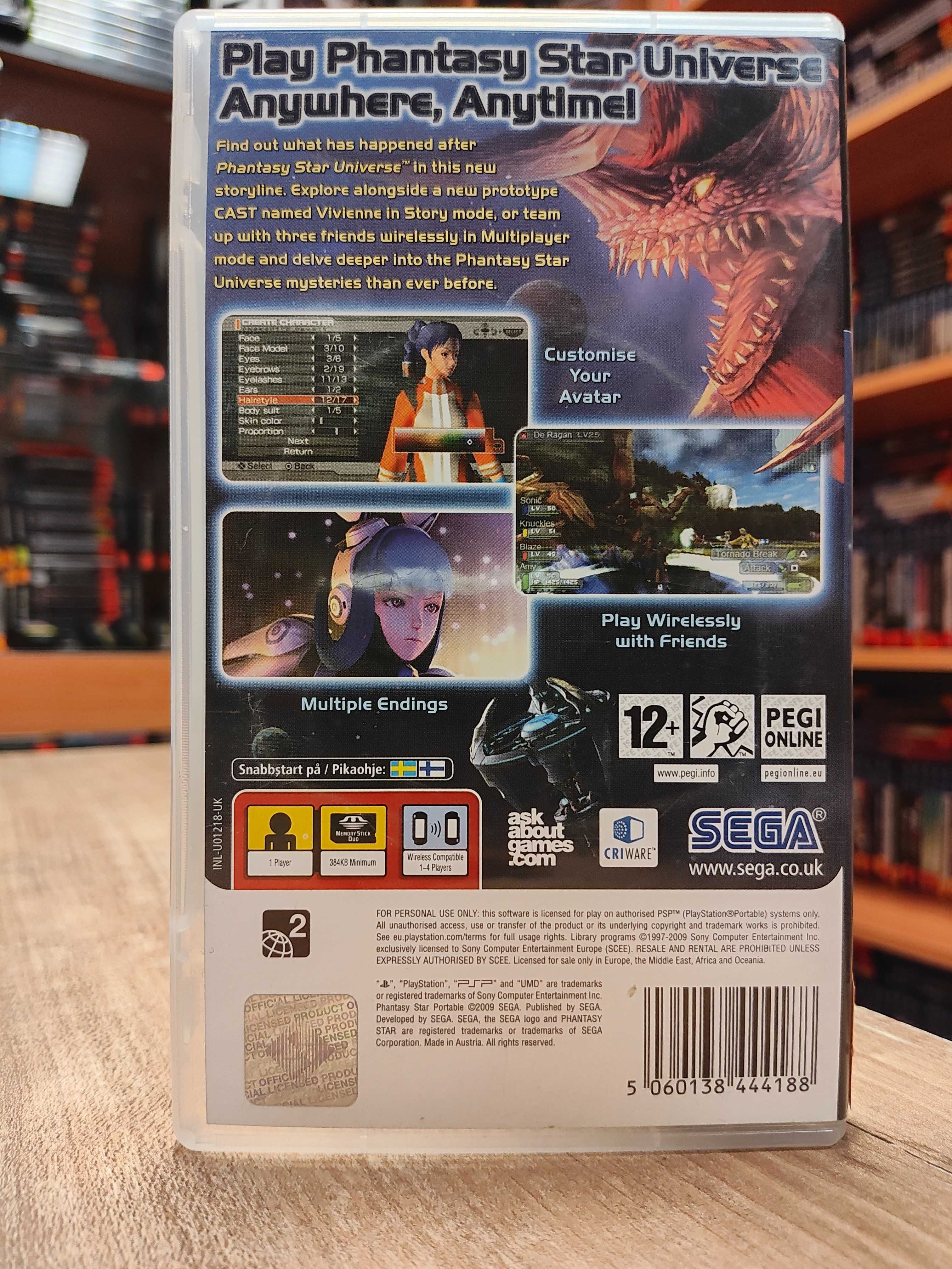 Phantasy Star Portable PSP Sklep Wysyłka Wymiana