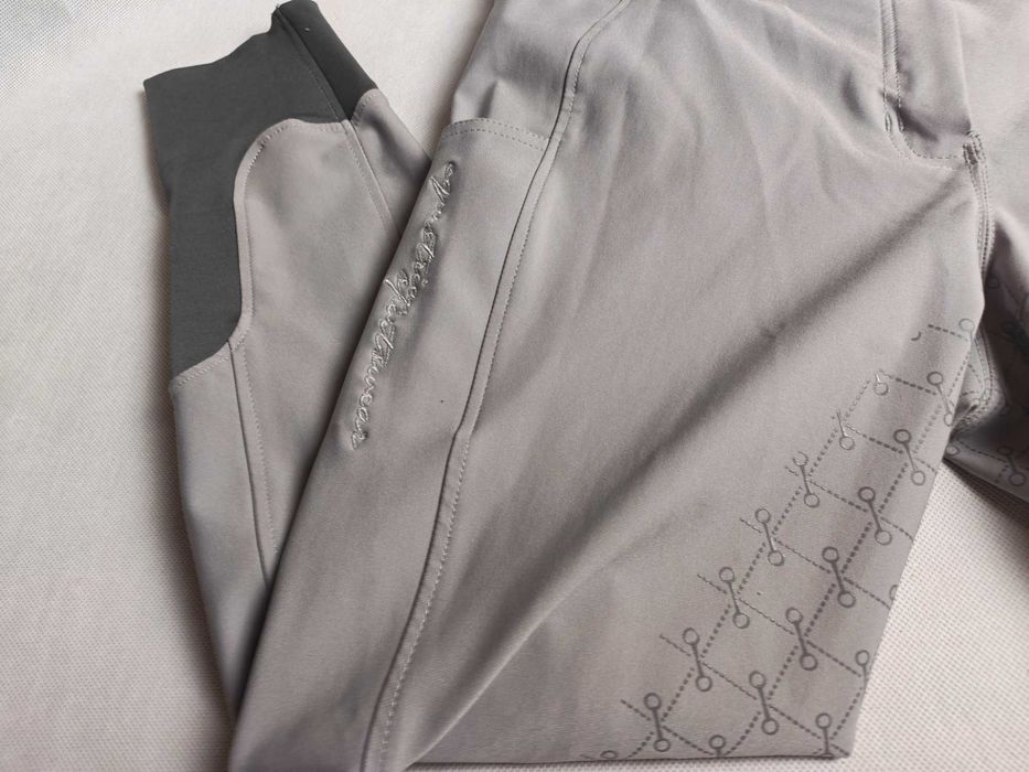 Rewelacyjne bryczesy Felix Buhler pełen silikonowy lej rozmiar 44