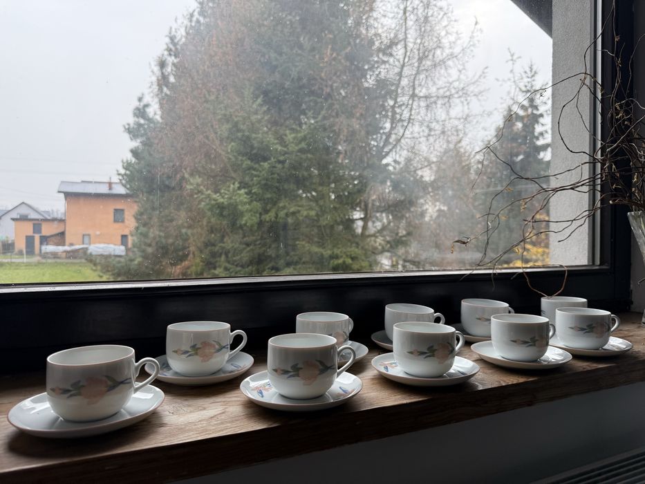 Zestaw filiżanek  takerzyki Florentina duński design 10 szt