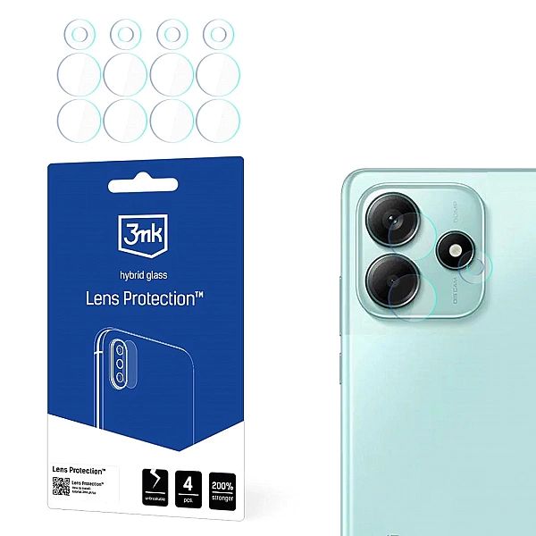 Szkło hybrydowe na obiektyw aparatu 3mk Lens Protection na Xiaomi Redm