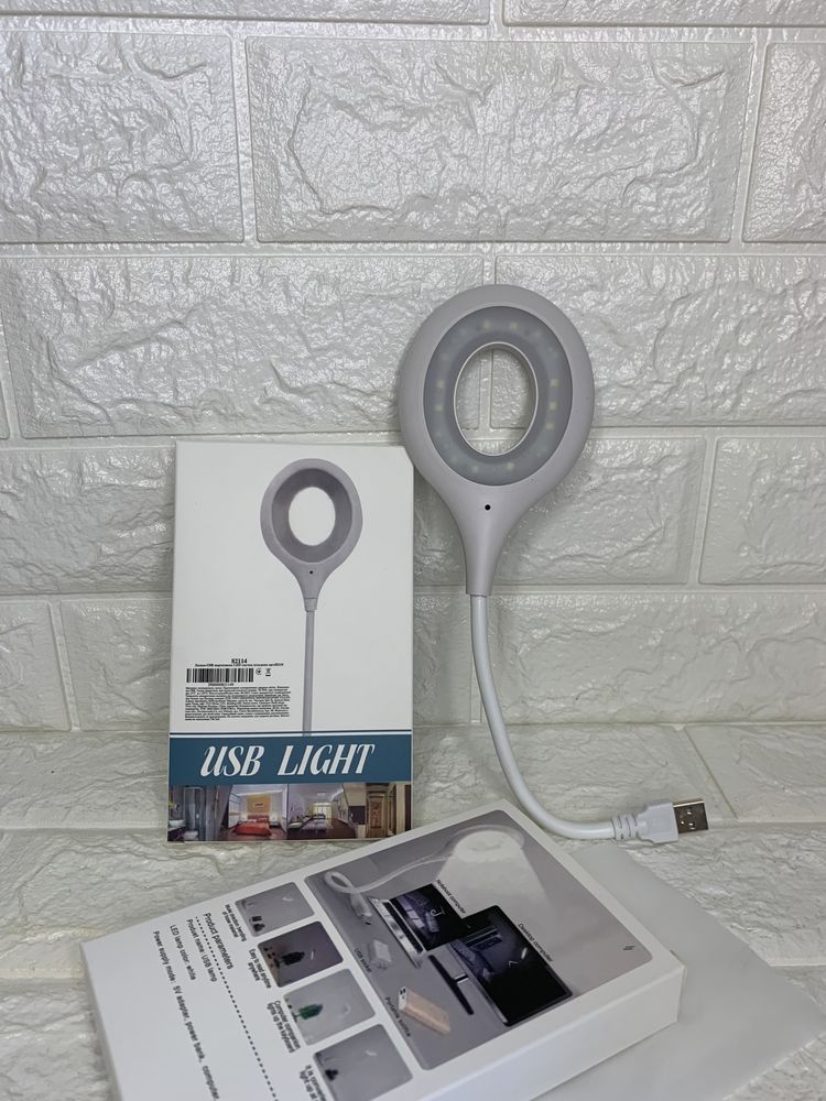 Гнучка кільцева Led лампа світильник USB LK-50 1,5 Вт