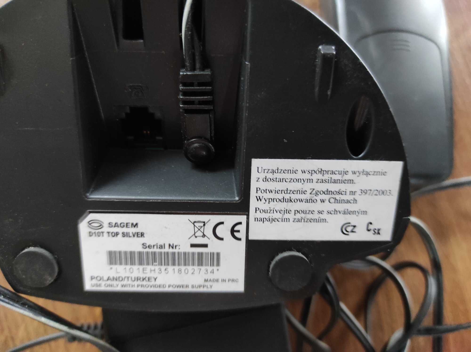 Telefon bezprzewodowy stacjonarny SAGEM