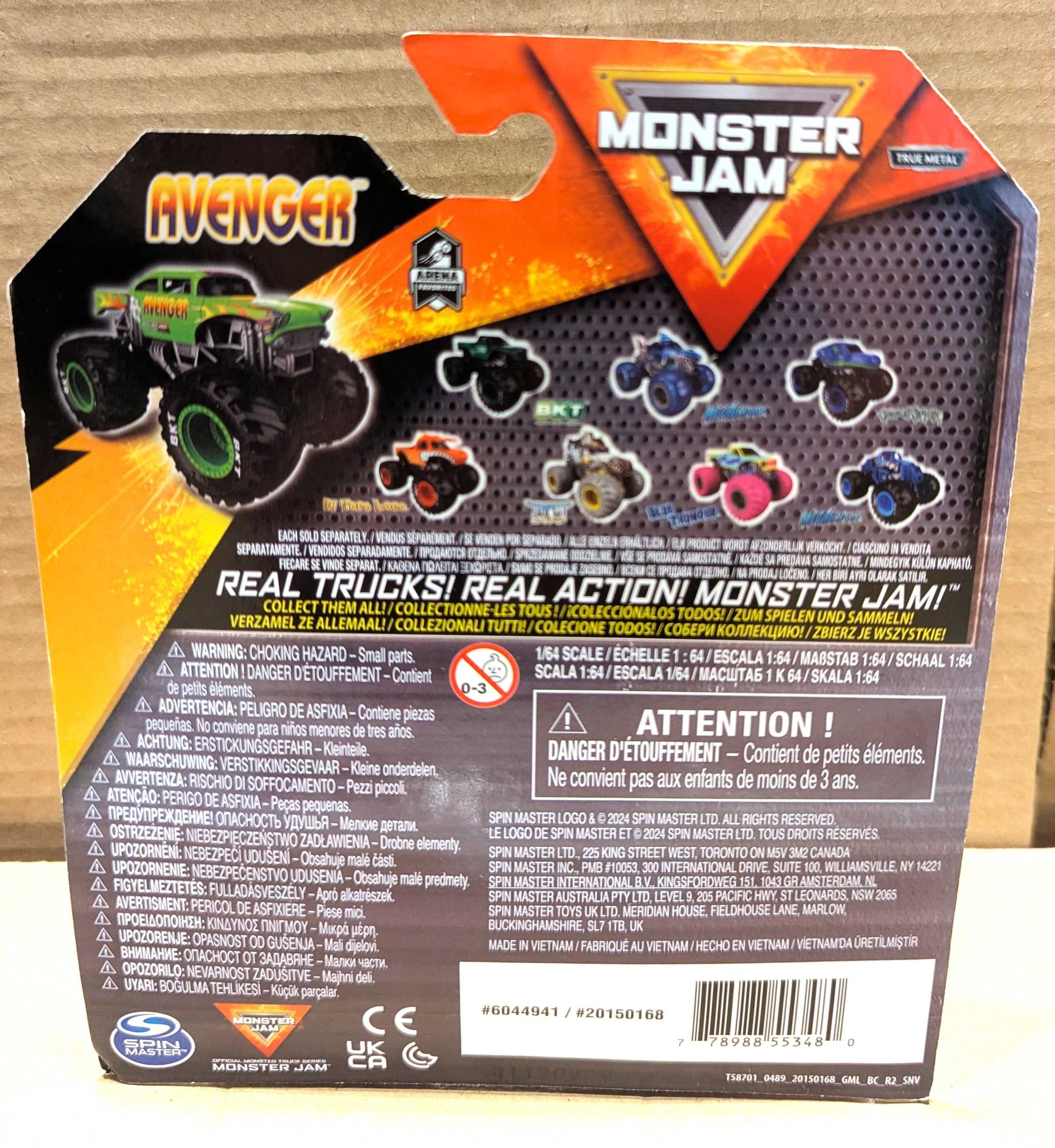 Monster Jam 1:64 Seria 40 Avenger