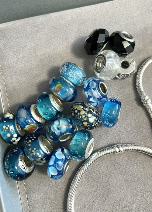 Contas de Murano p/pulseira Pandora