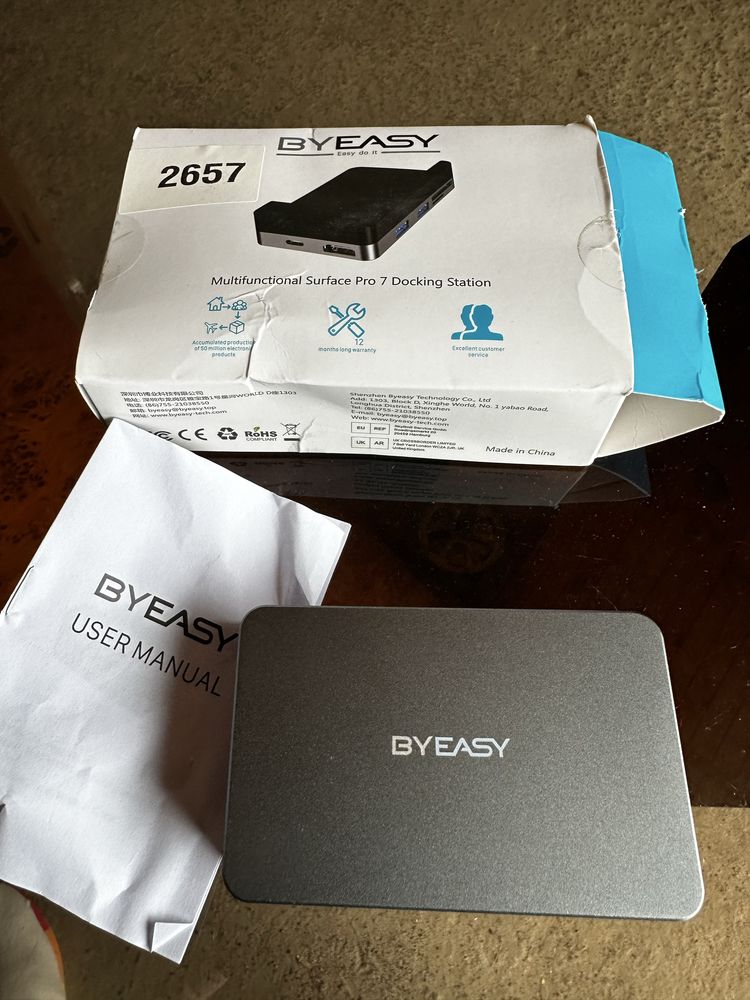 USB-концентратор BYEASY 6-в-1 Surface Pro 7 із 4K HDMI  докстанция