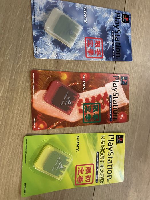 Karty pamieci PS1 PSX PSone edycje limitowane sealed nowe