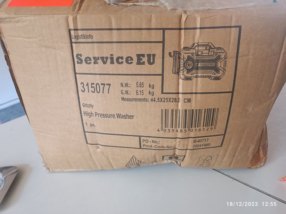 Lavadora parkside 1300w nova