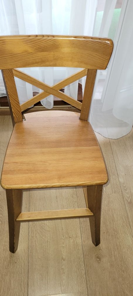 Krzesło dziecięce Ingolf ikea bejca patynowa
