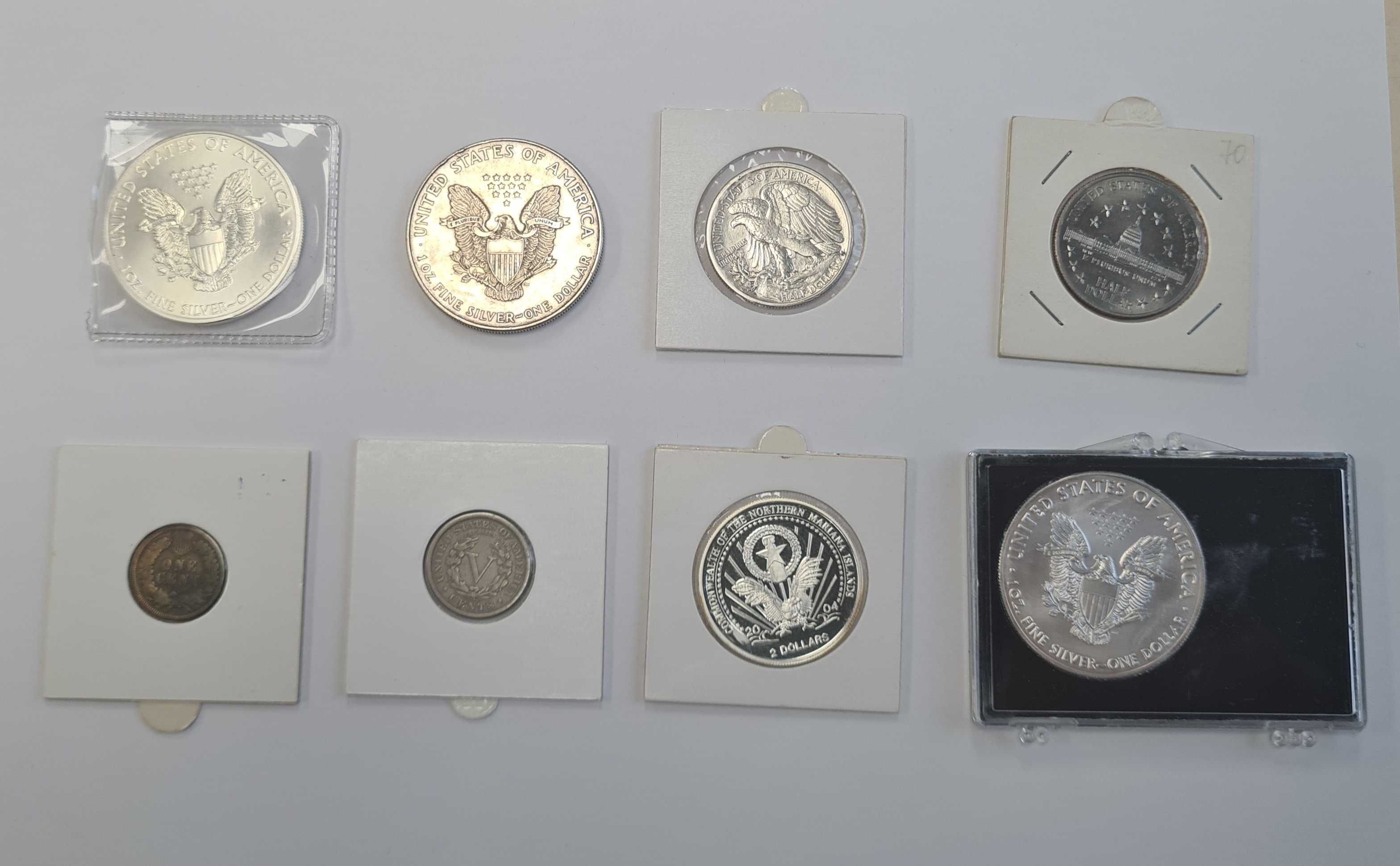 Серебряные монеты, наборы, медали США