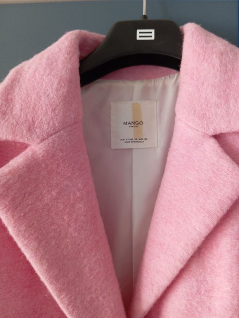 Пальто Манго розовое