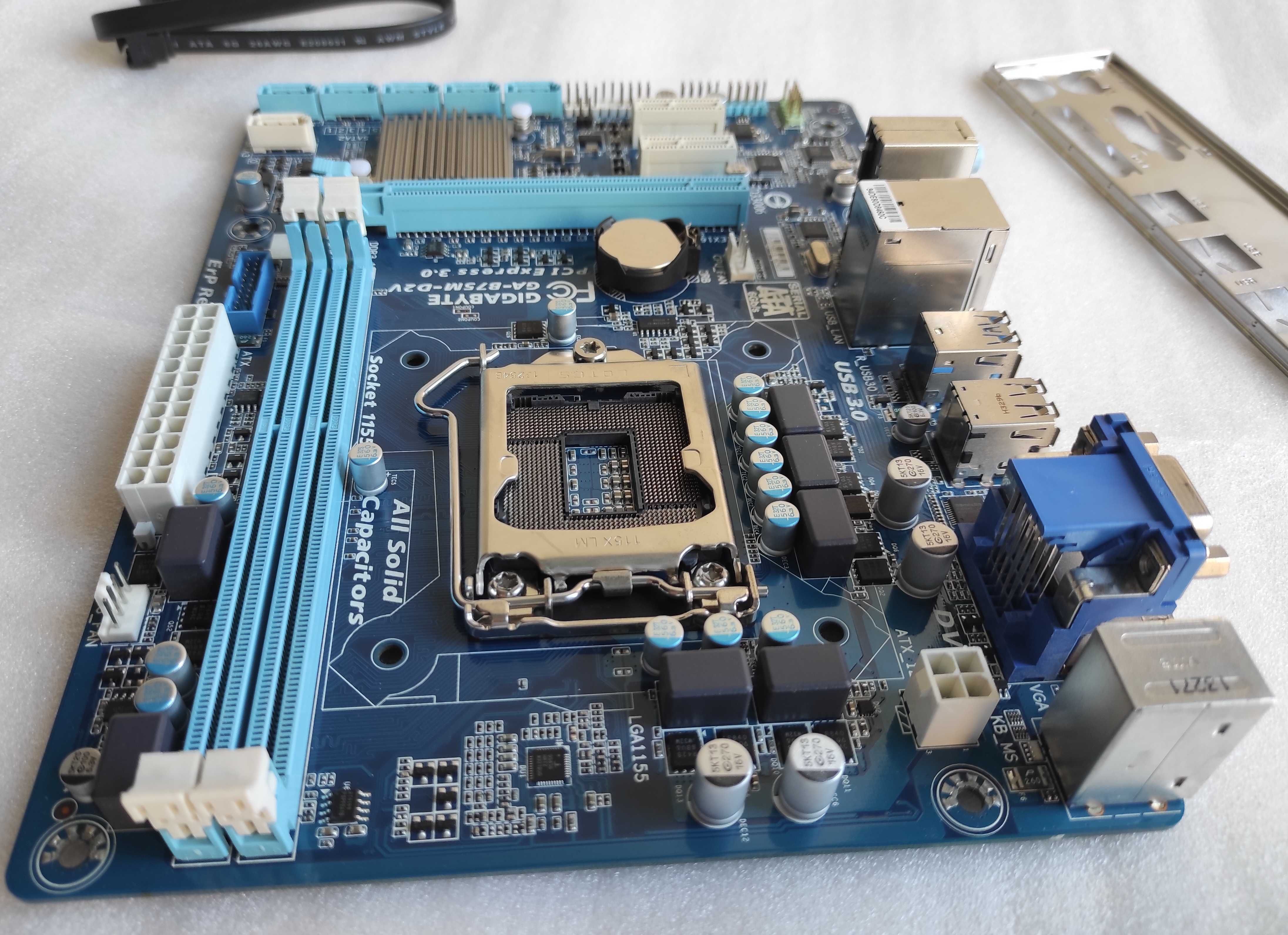 мат. плата s1155 Gigabyte GA-B75M-D2V (SATA III, USB 3.0) в идеале