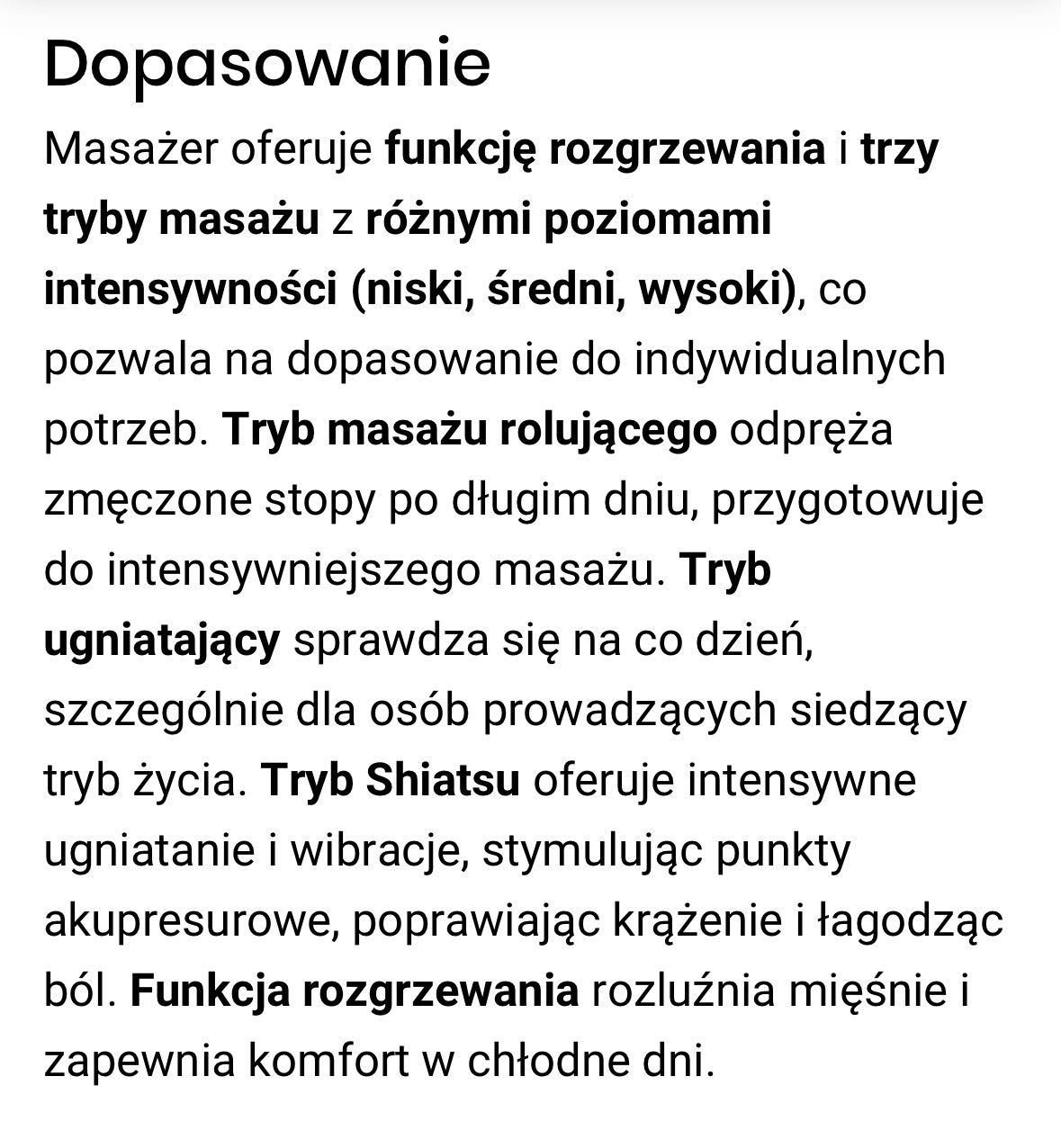 Masażer do stóp Medivon Artemis 3 tryby pracy