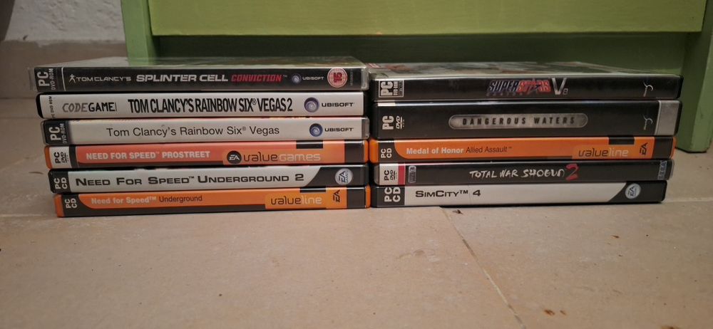 Vendo vários jogos de PC