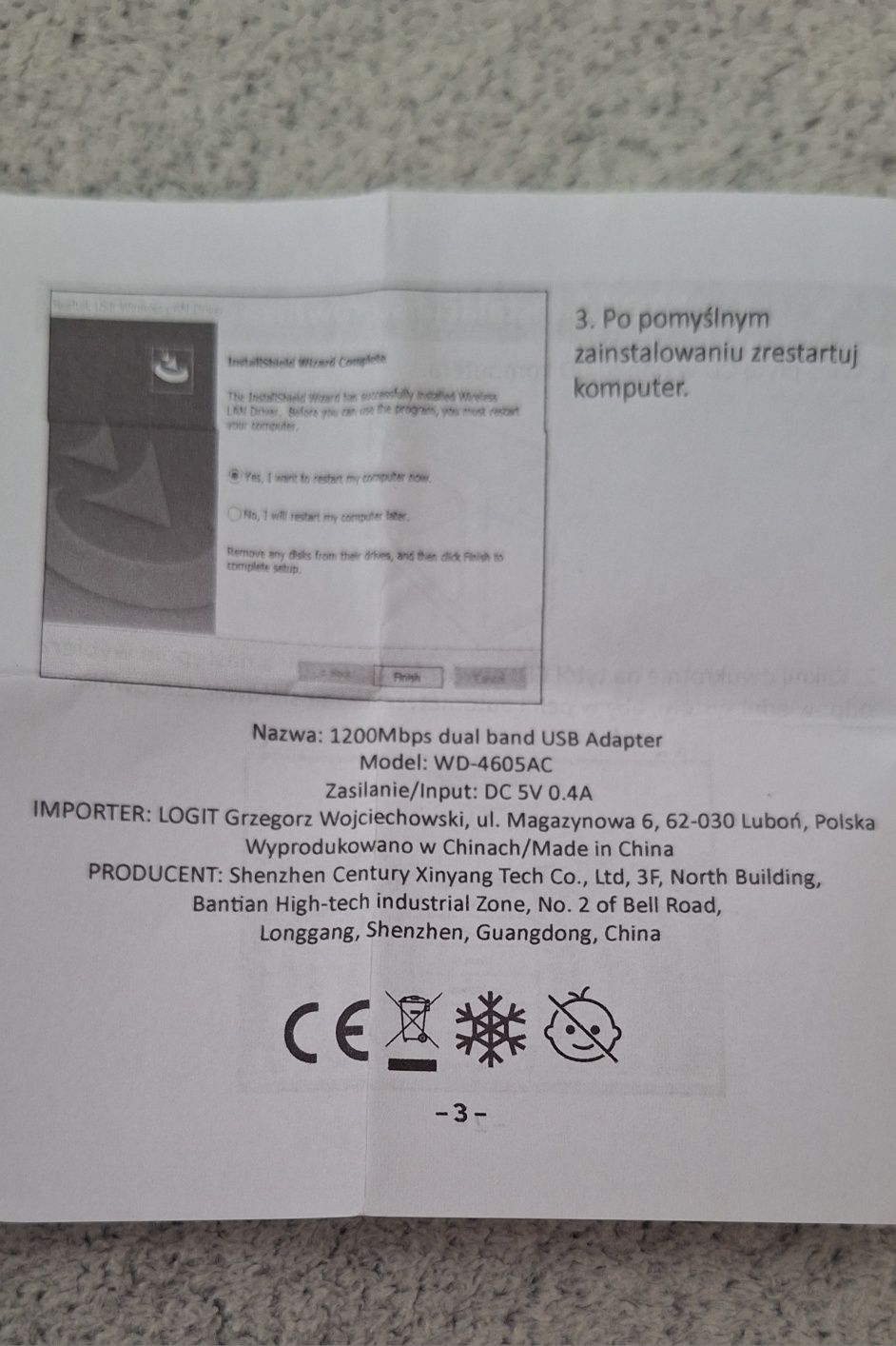 Adapter wifi Dual Band