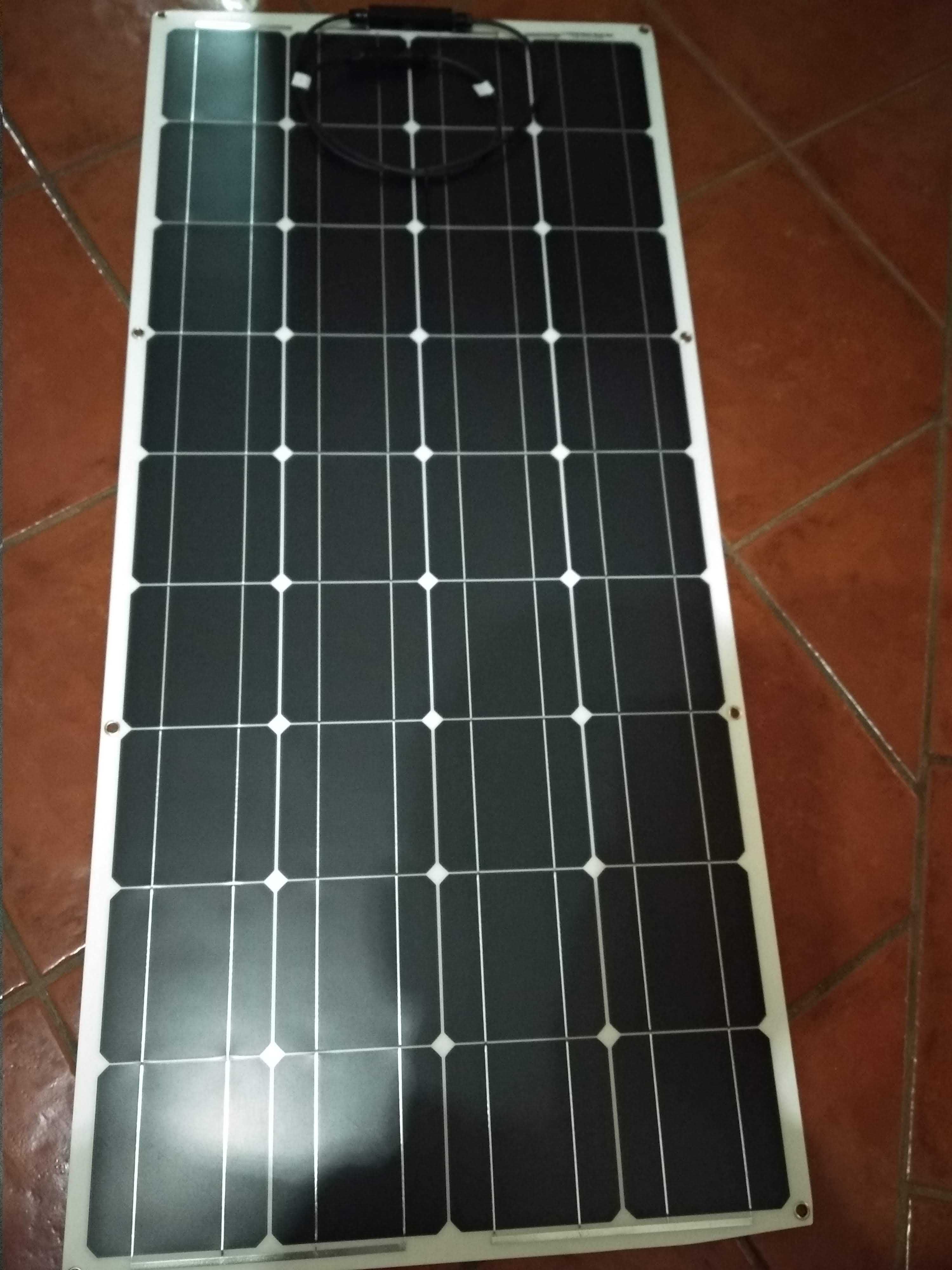 [NOVO] Painel Solar Monocristalino tipo Flexível 100W-18V