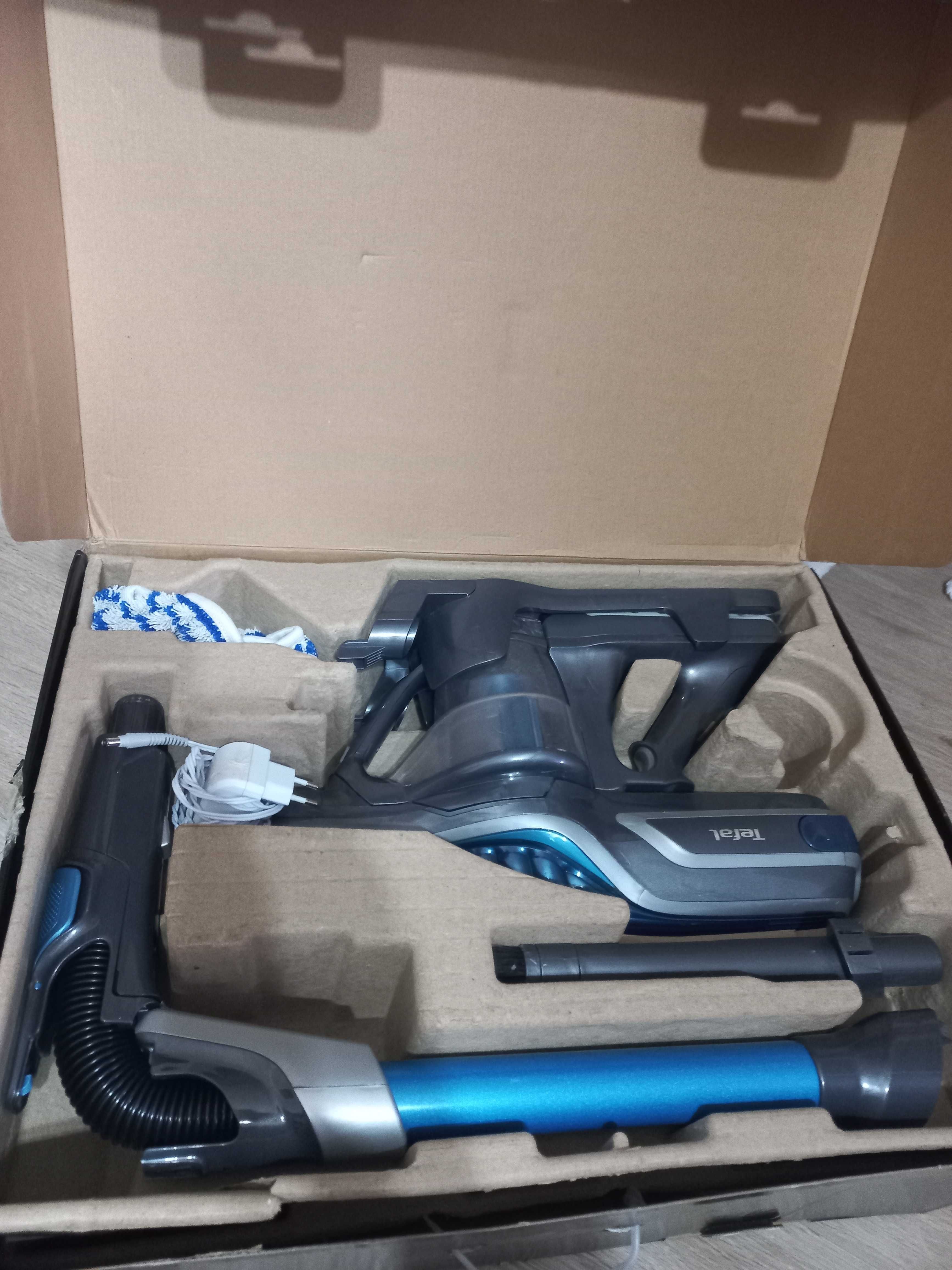 Odkurzacz TEFAL Air Force Flex Ultimate TY9571 Aqua +nakładka mopująca