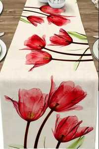 Bieżnik 183x33 tulipany