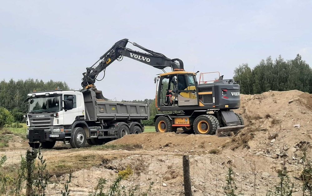 Usługi Koparką i koparko-Ładowarką, Transport wywrotką, Roboty ziemne
