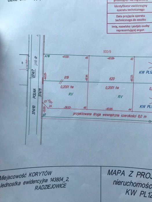 Dzałka budowlana 2000mkw 40m x 50m .Zobacz !