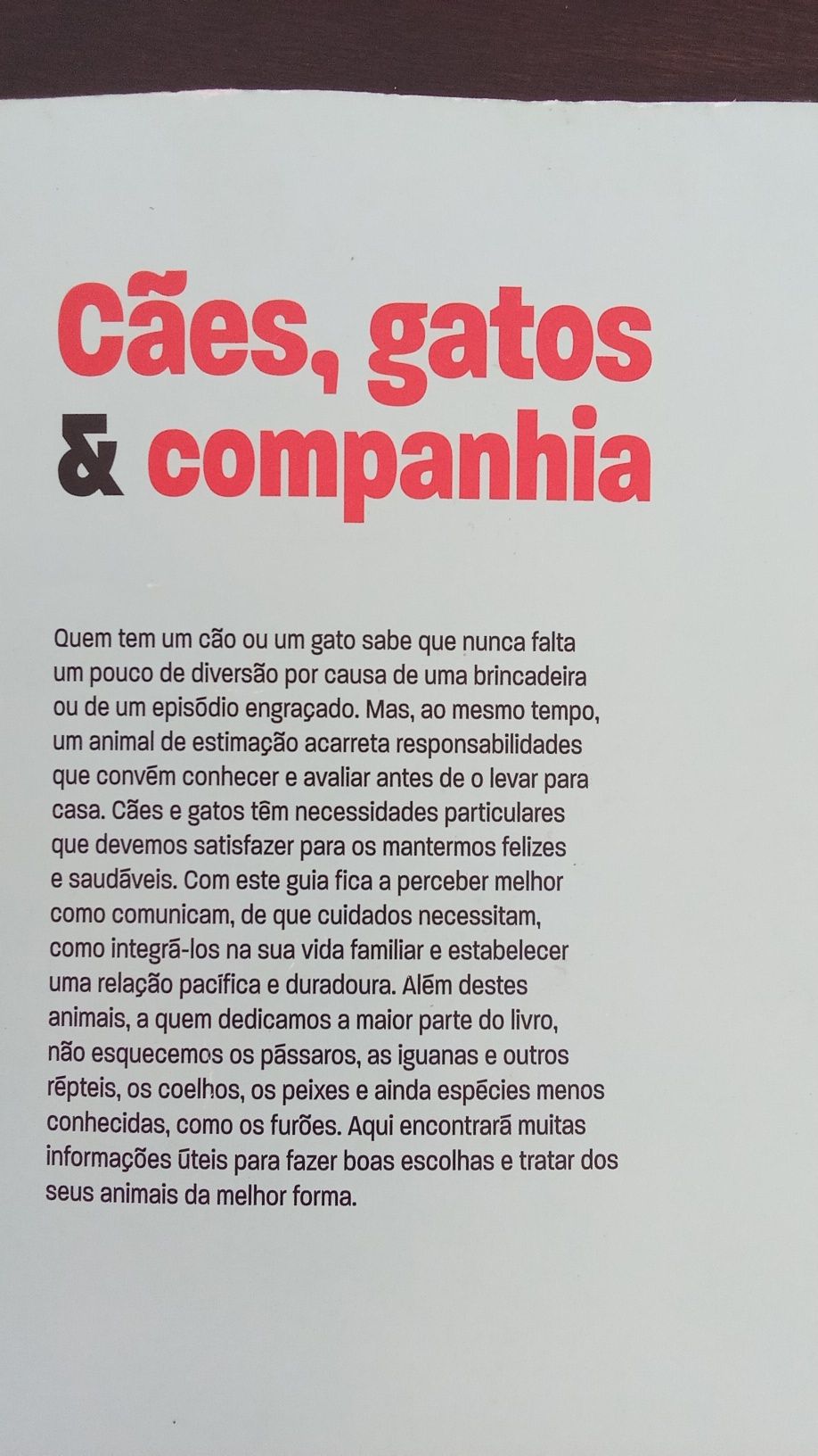 Cães Gatos Companhia. Livro Novo. 2 Fotos