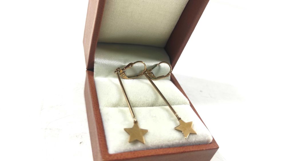 GWIAŹDZISTE kolczyki ZŁOTA PR3335,5CM Loombard Lubawa lombard