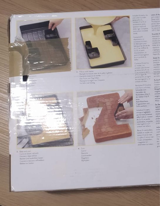 Forma do pieczenia literki cyferki ciasta torty biszkopt