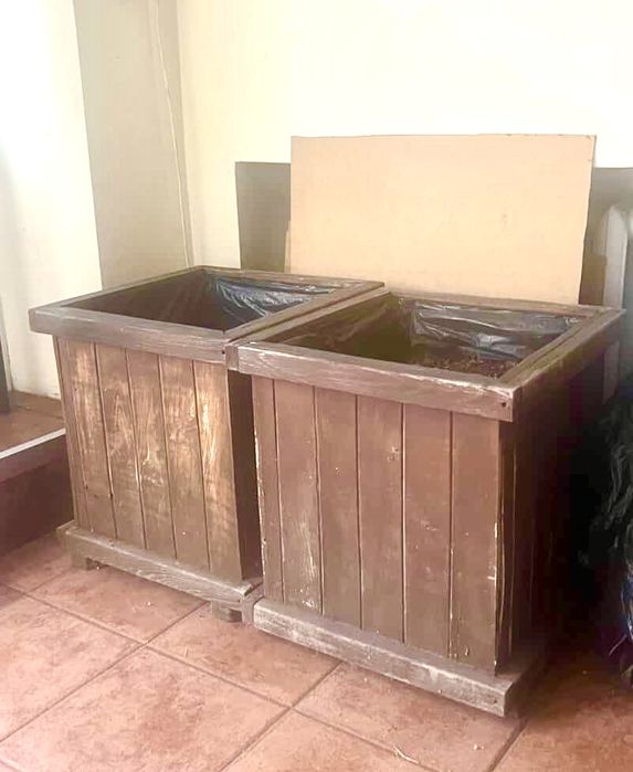 Кашпо вуличне дерев'яне